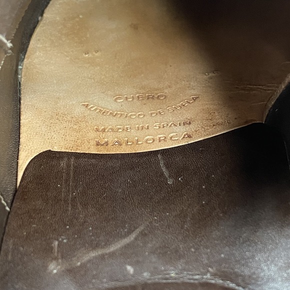 Carmina‎ Men's Oxford Cap Toe Dress Shoes 80201 RAIN Dark Brown Size UK 6 / US 7 - Picture 8 of 10